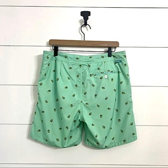 Bonobos Avocado Novelty Graphic Mint Green Swim Trunks Board Shorts Mens Size 32 - Picture 2 of 6
